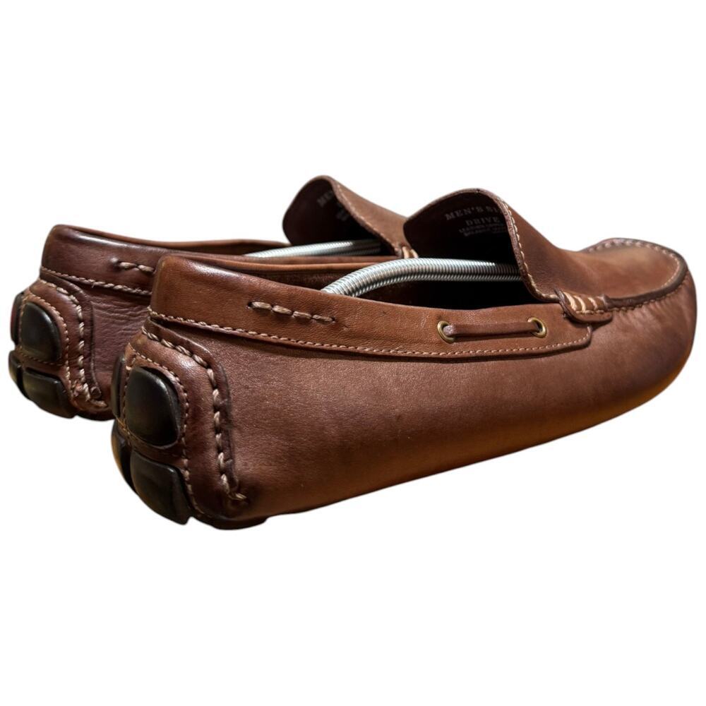 VIA SPIGA Drive Along Men's 9.5 Brown Genuine Leather Driving Casual Shoes - Picture 6 of 14